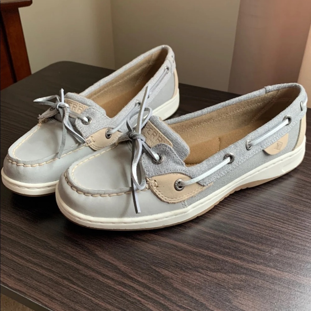 Sperry 7.5 blue grey used once